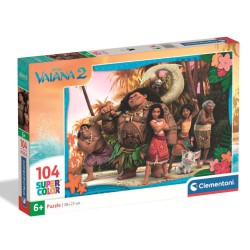 Vaiana 2 puslespil 104 brikker skarp pris → bakkeleg