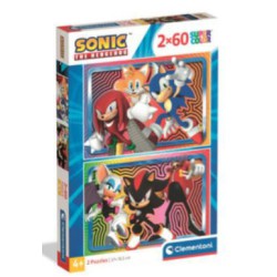 Anime Pindsvin puslespil 2x60 brikker skarp pris → Bakkeleg