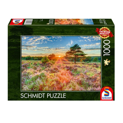 Puslespil 1000 brikker solnedgang