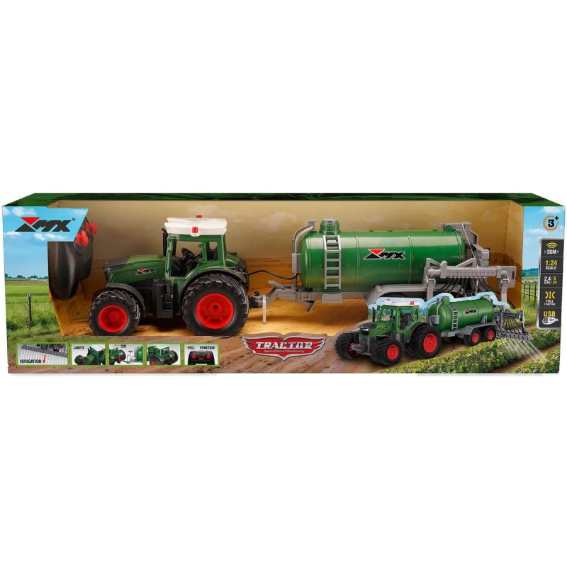 TRAKTOR MED GYLDETANK OG "VANDSPREDER" R/C Skarp pris→Bakkeleg