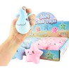 Squeeze Star Pink & Blå squishy | Sjov klemmefigur | Bakkeleg