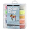10 STK FOAM CLAY BASIC ELLER GLITTER