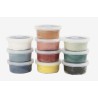 Silk Clay Dusty Colours 10 x 40 g er et kreativt sæt med 10 bøtter i smukke, dæmpede farver
