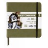 Skitsebog 14x14 khaki