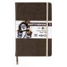 Skitsebog 14x21 brun