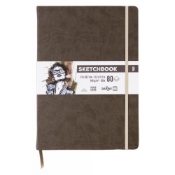 Skitsebog A4 brun