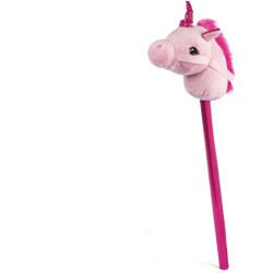 Enhjørning kæphest med lyde, 70 cm og inklusive batteri til fantasifuld leg.