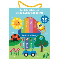 Det Lille Bibliotek: Jeg Lærer Ord | 12 Minibøger | Bakkeleg