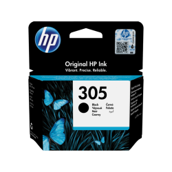 HP 305 original sort blækpatron til HP DeskJet med kapacitet på op til 120 sider.