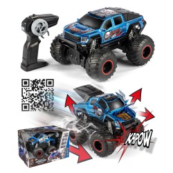 R/C Crash Car 1:16 Deform radiostyret bil med sammenstødsfunktion, lyd og damp.