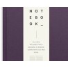 Notebook Textile Plum Lined A5 | Burde notesbog | Bakkeleg