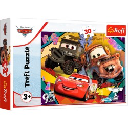 Disney Cars Speeding Cars puslespil 30 brikker | Bakkeleg