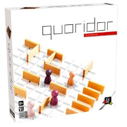 Quoridor strategisk brætspil fra Gigamic med spilleplade, træbrikker og barrierer – Nordic + EN.