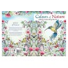 Colour of Nature malebog i A4-format med 32 sider og flotte naturinspirerede motiver til farvelægning.
