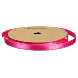 Pink satinbånd på 3 mm x 10 meter til gaveindpakning, dekoration og kreative hobbyprojekter.