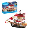 PLAYMOBIL Pirate Ship med Piratdronning, besætning og bevægelige sejl til spændende sørøverleg og eventyr på havet.