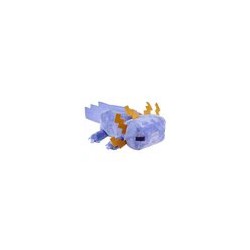 Minecraft Axolotl Bleu bamse fra Mattel på 20 cm – blød plysfigur inspireret af den kendte Axolotl Bleu fra Minecraft-spillet.