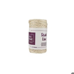 Sisal snor 55 meter med naturligt og rustikt udtryk til hobby, dekoration, indpakning og kreative projekter.