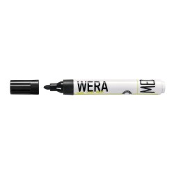 Sort WERA whiteboardpen med 1–3 mm stregbredde til whiteboard, glastavler, undervisning, møder og præsentationer.