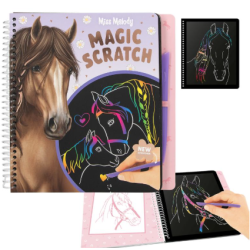 Miss Melody Magic Scratch Bog | Kreativ skrabebog med hestemotiver | B