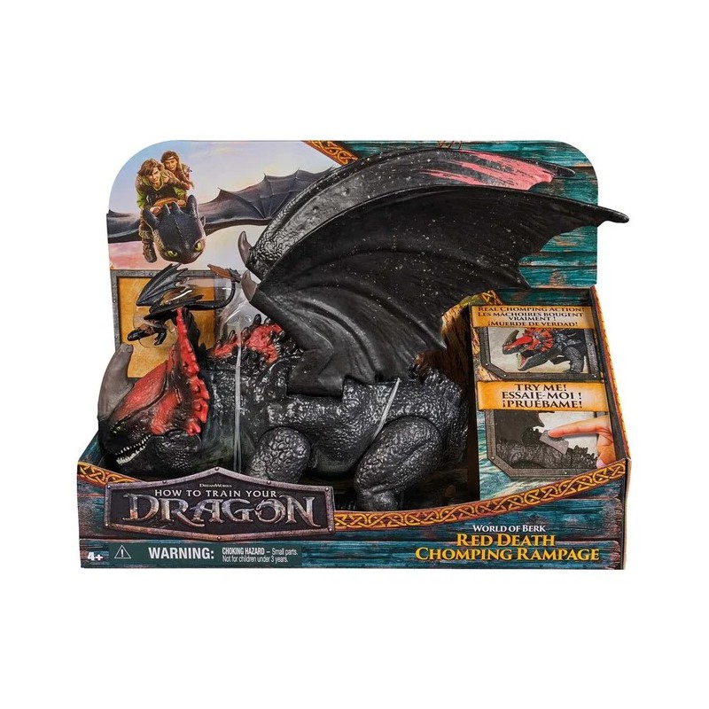 Dragons Movie Red Death Chomping Rampage | Dragelegetøj fra filmen | B