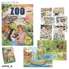 Create Your Zoo Aktivitetsbog med Stickers | Kreativ leg med dyr | Bak