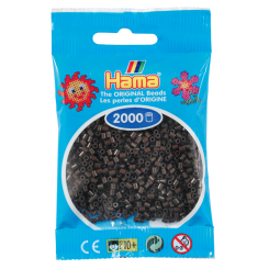 HAMA Mini Perler Mørk Brun 501-12 | Kreative Mini Perler | Bakkeleg