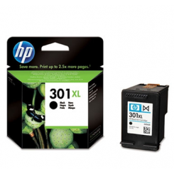 HP 301XL original sort blækpatron med XL-kapacitet.