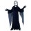 Rio Scream Ghost sort spøgelseskostume str. 140 cm med hvid maske til Halloween.