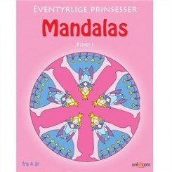 Mandalas Prinsesser – kreativ malebog med flotte prinsessemotiver.