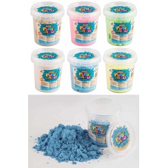 Magisk sand 500 g i assorterede farver til kreativ leg – varenr. 32888.