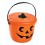 Stor Halloween græskarbøtte med låg til indsamling af slik og trick or treat.